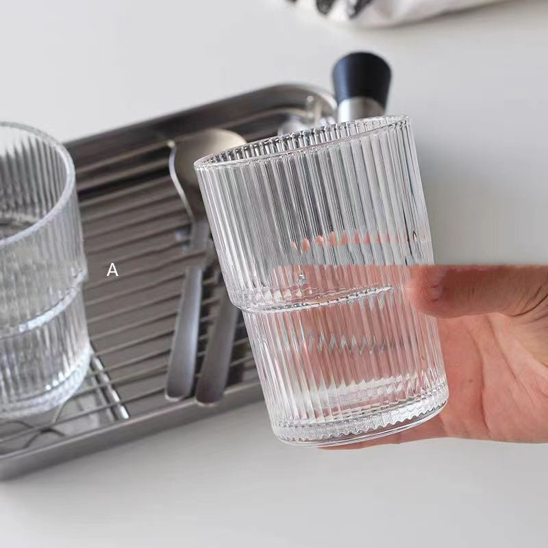 Riviera Iced Glass Set — in use