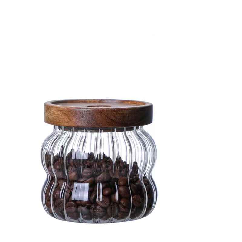 Ripple Glass Canister — anatomy detail