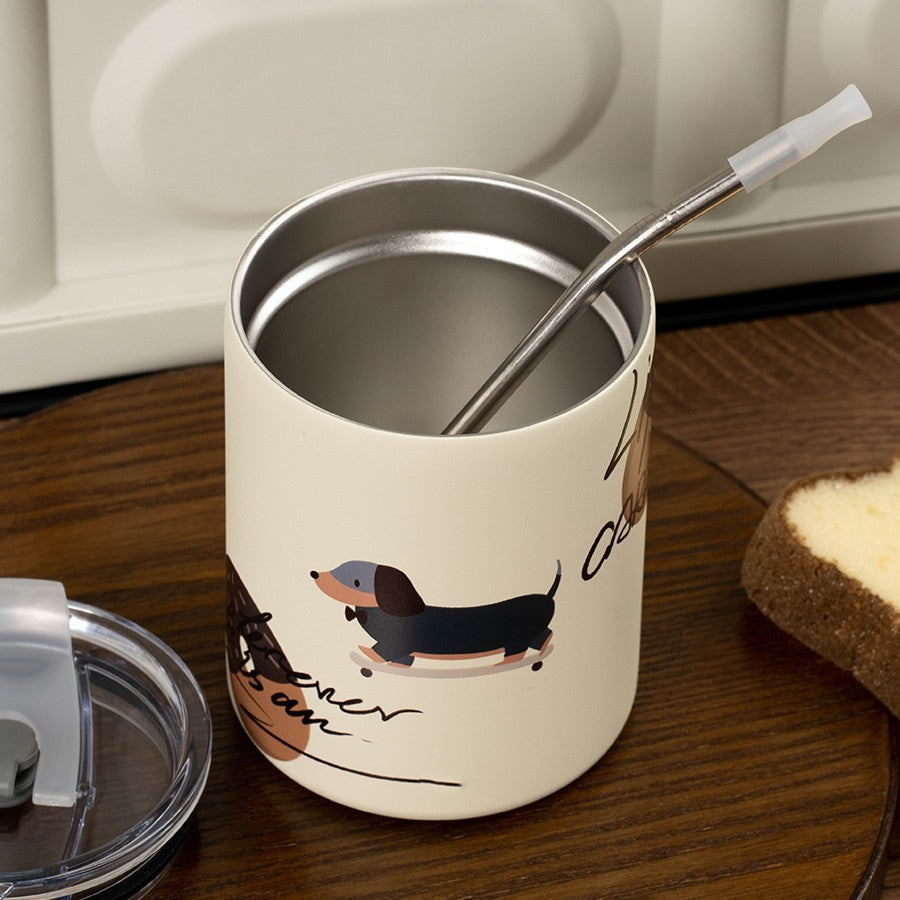 Dachshund Insulated Mug — anatomy detail
