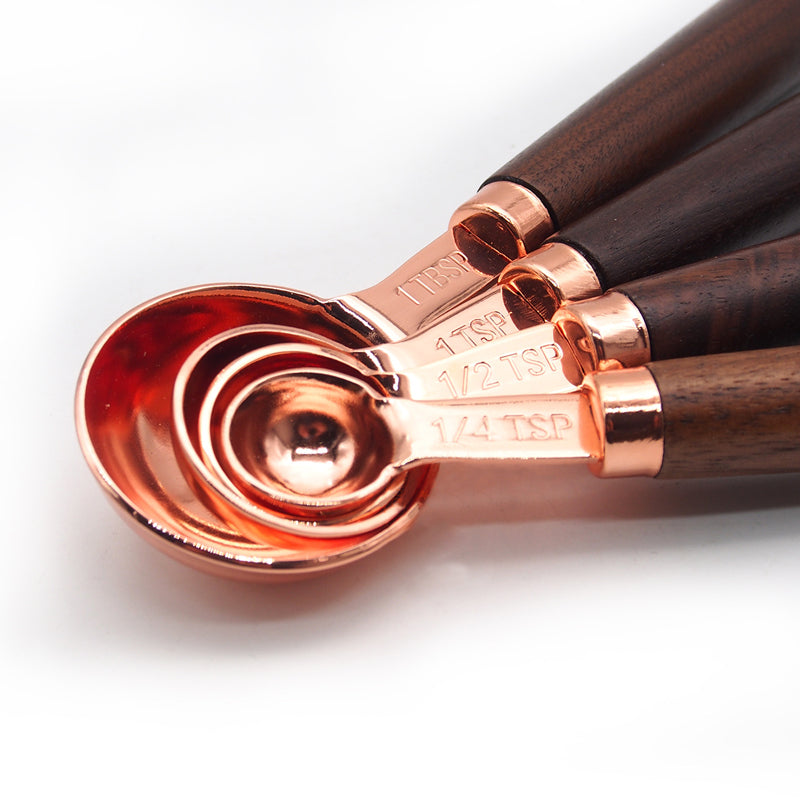 Pro Rose Gold Spoons — in use