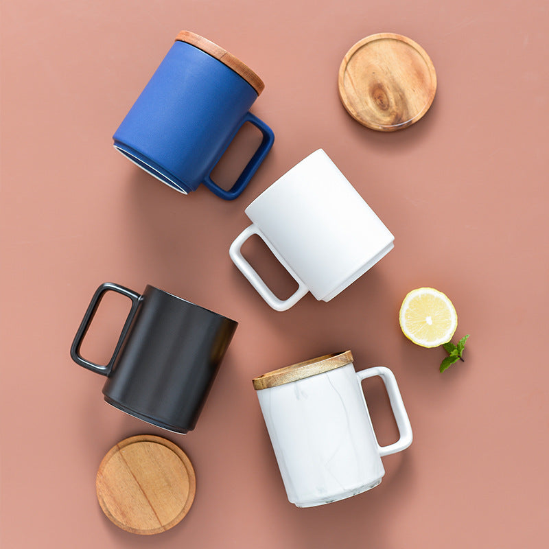 Wabi Marble Mug — in use