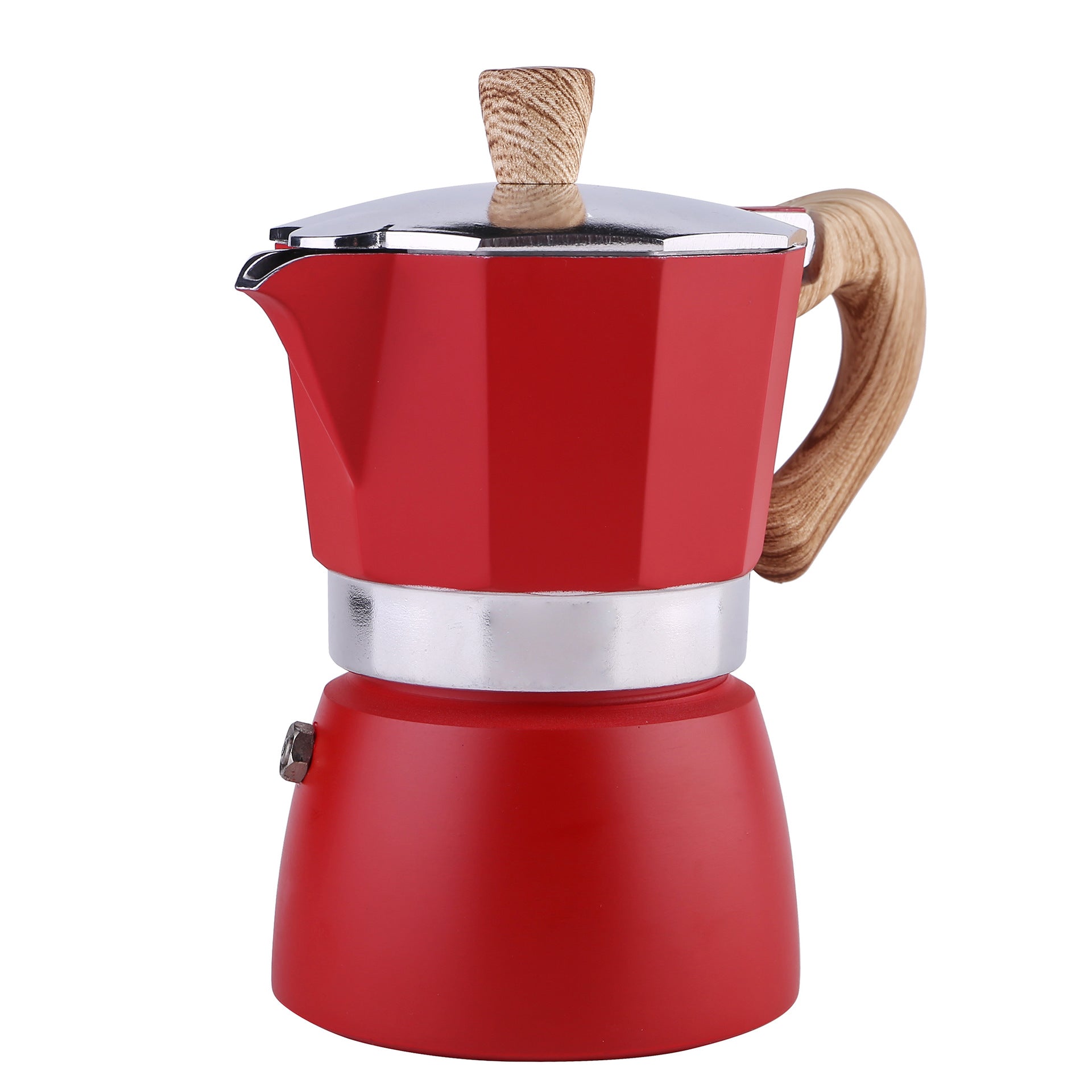 Bottega Wood-Handle Moka — lifestyle scene