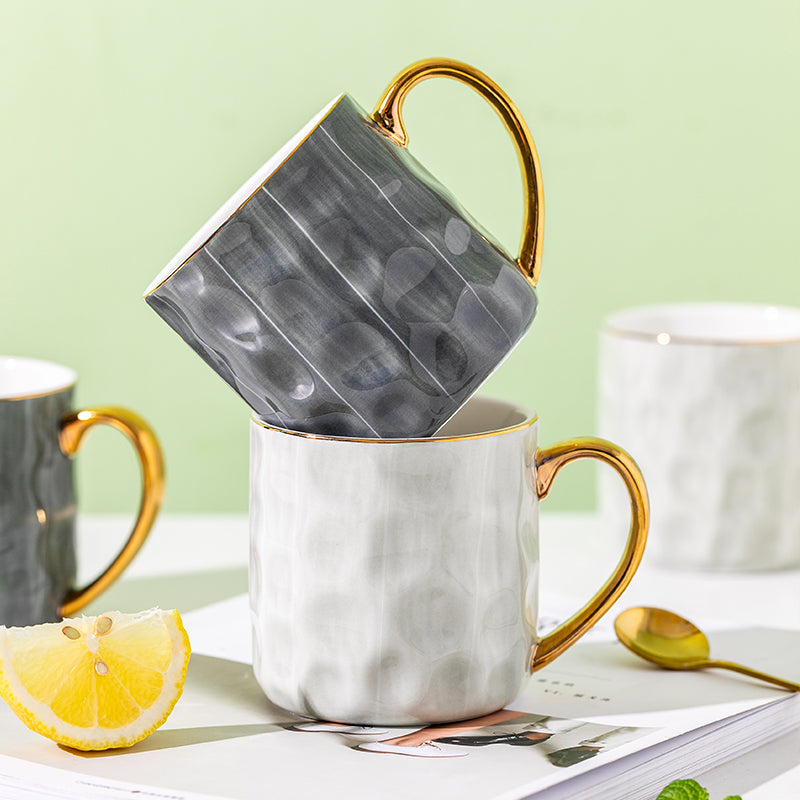 Studio Gold-Rim Mug — scale reference