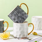 Studio Gold-Rim Mug — scale reference