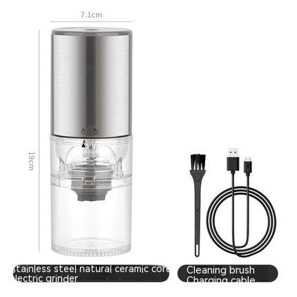Le Modèle Burr Grinder — in use