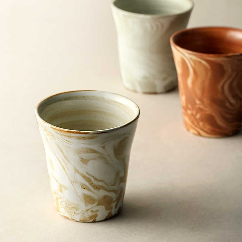 Kintsugi Marbled Mug — in use