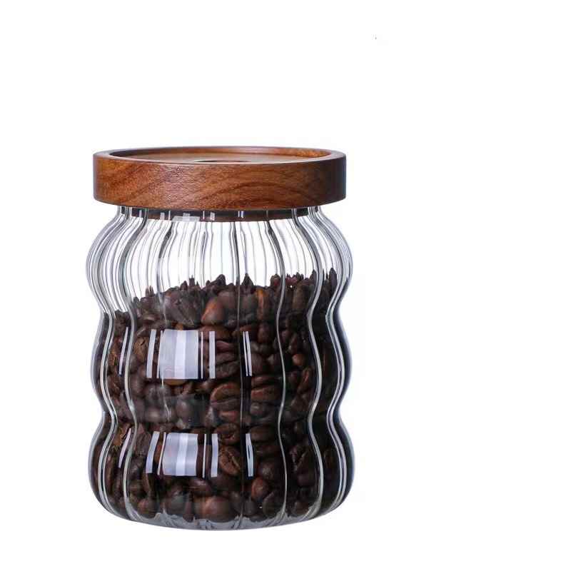 Ripple Glass Canister — macro texture