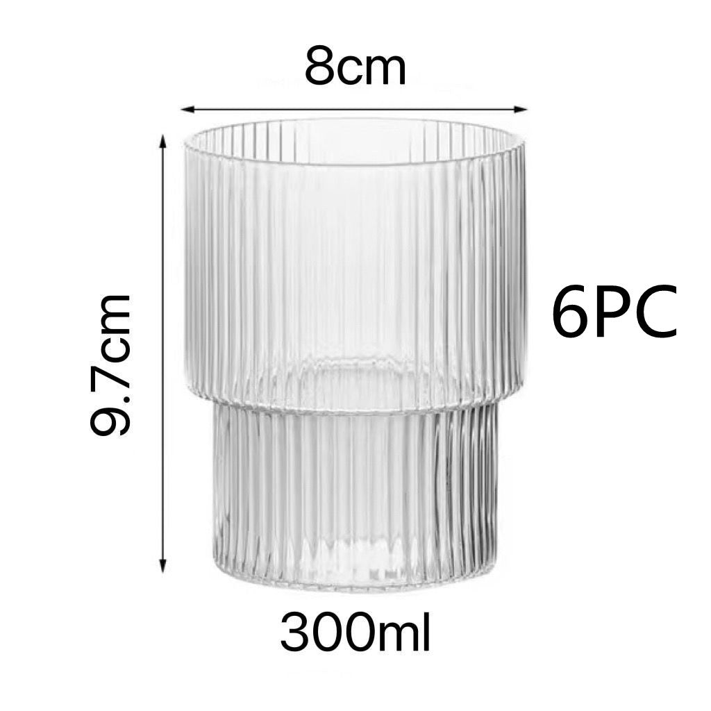 Riviera Iced Glass Set — scale reference
