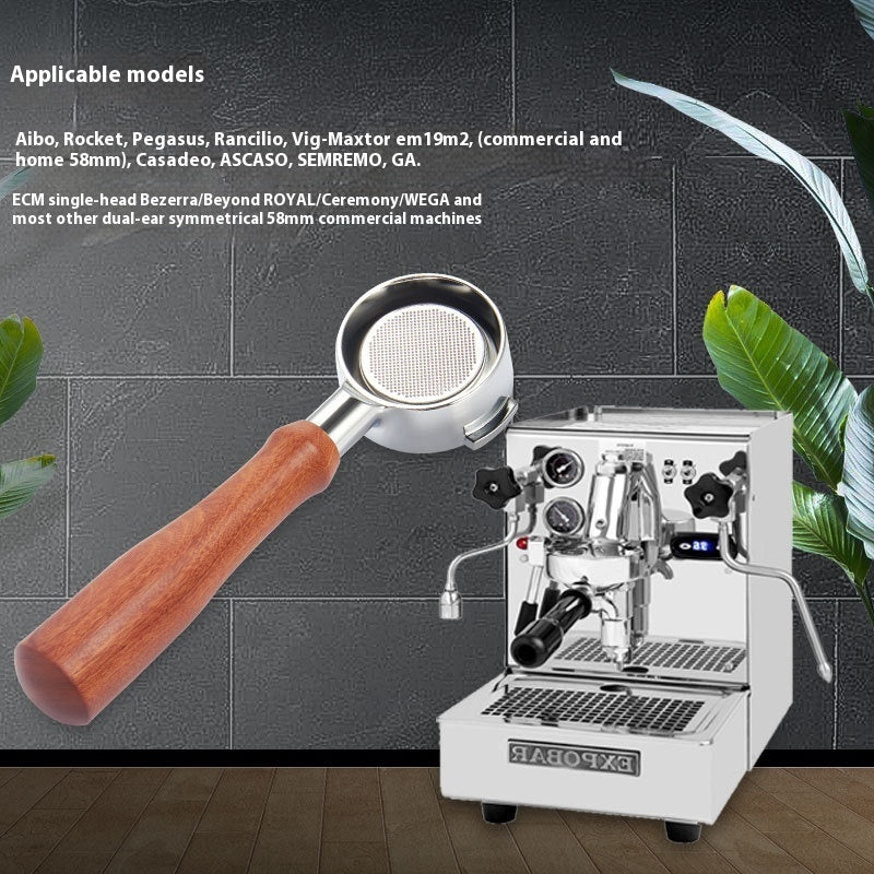 Verona Bottomless Portafilter — scale reference