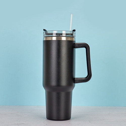 Atelier Steel Tumbler — in use