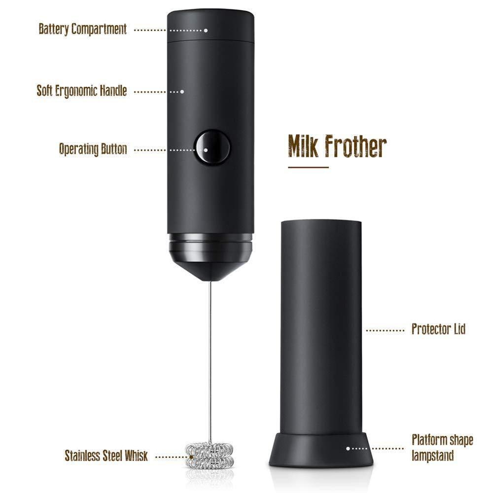 Bench Hand Frother — in use
