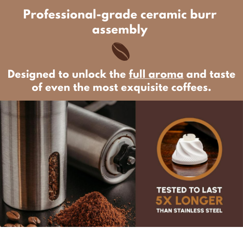 Coffee Grinder - Disassembled for Easy Cleaning