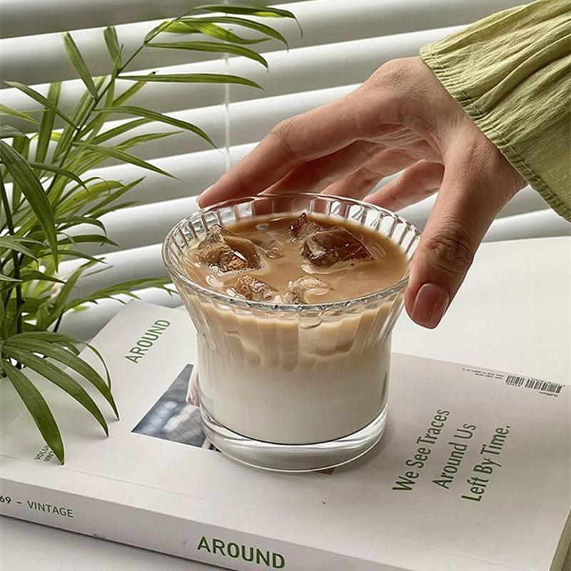 Sienna Fluted Glass — coffee glasses