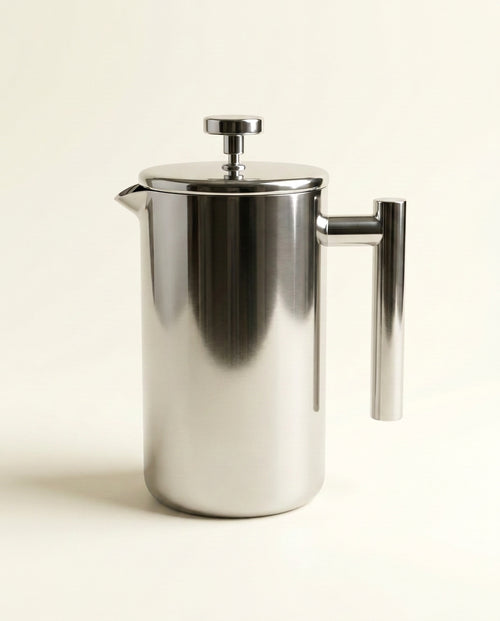 The Signature Stainless Steel French Press - studio packshot