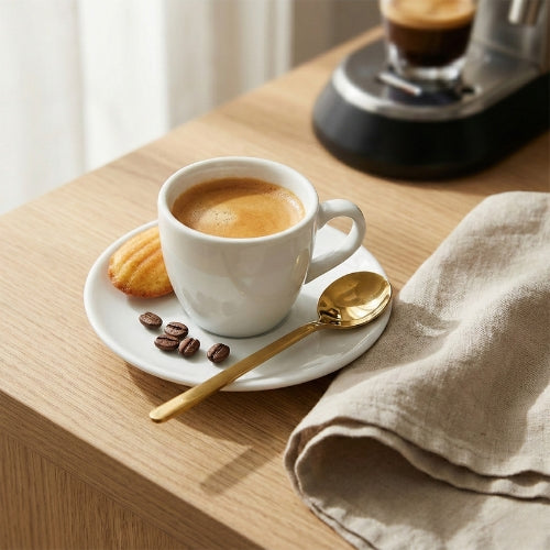 a coffee with our coffee spoon