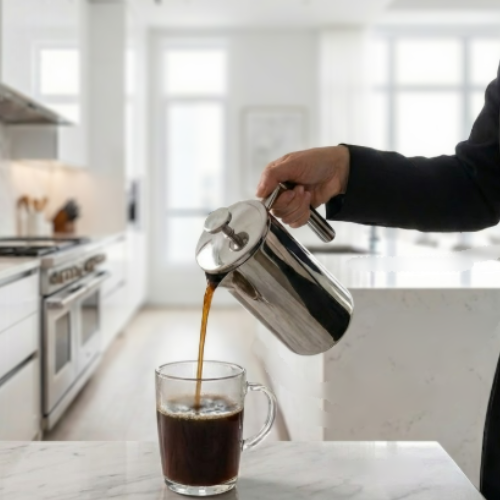 French Press Coffee Maker – Premium Stainless Steel