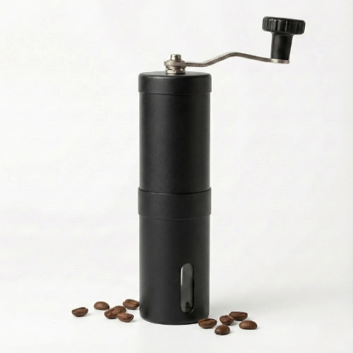 Black manual coffee grinder