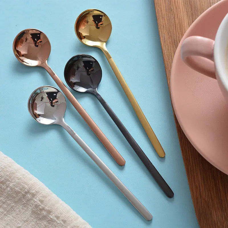 Premium stainless steel coffee spoons set, mirror polished, 13cm, limited edition