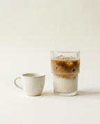 Riviera Ribbed Iced Glass - scale