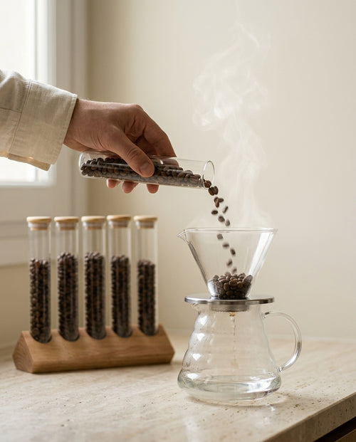 Atelier Coffee Cellar — action_steam_pour