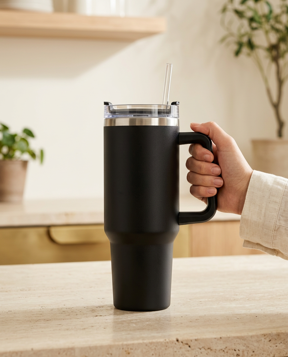 Atelier Steel Tumbler - scale