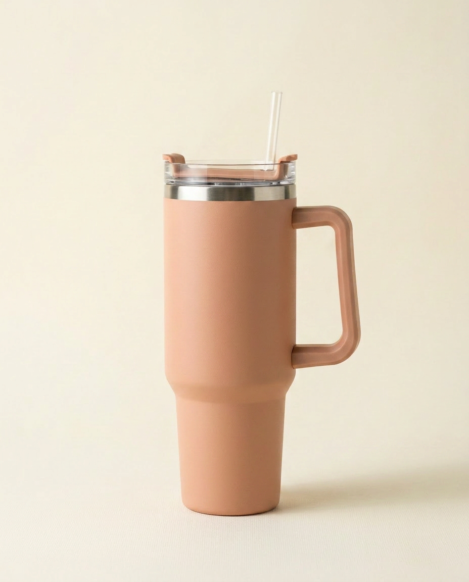 Atelier Steel Tumbler - hero_coral