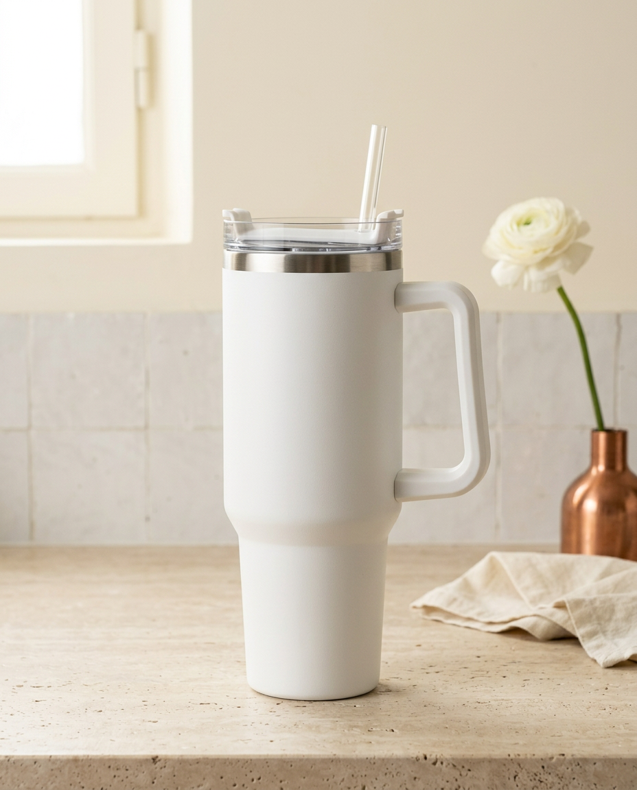 Atelier Steel Tumbler - hero_white