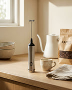 Atelier Twin Frother — scale