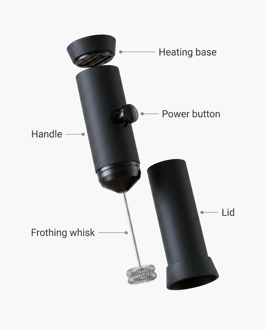 Bench Hand Frother, parts diagram