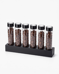 Bottega Bean Curator, 6-vial set, studio photo