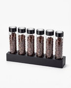 Bottega Bean Curator, 6-vial set, studio photo