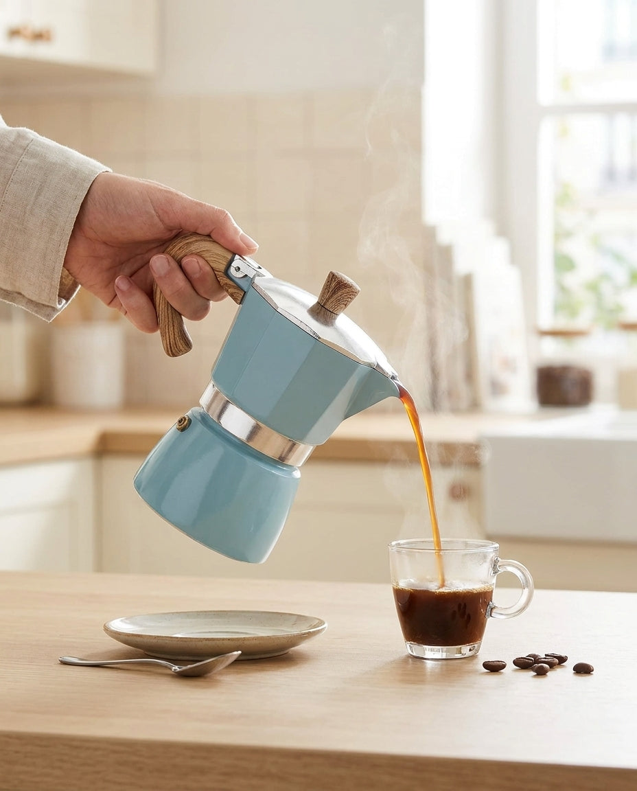 Bottega Wood-Handle Moka - action_type_aware