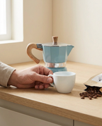 Bottega Wood-Handle Moka - scale