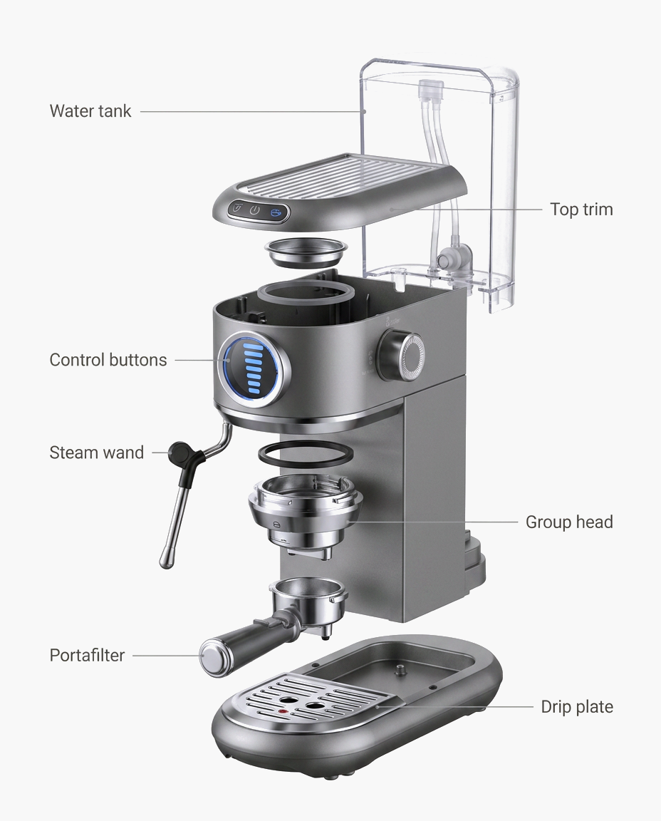 Capri Espresso Station, parts diagram