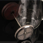Walnut Glass Press — macro texture