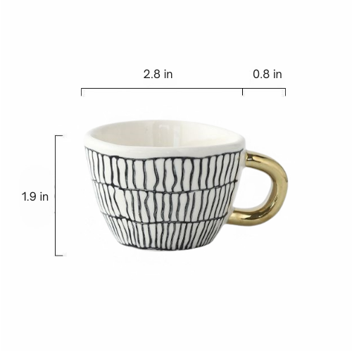 Nordic Style Espresso Cup - Close-up of Design 3
