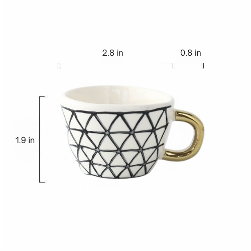 Nordic Style Espresso Cup - Close-up of Design 5