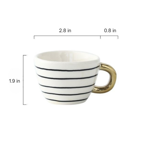 Nordic Style Espresso Cup - Close-up of Design 8