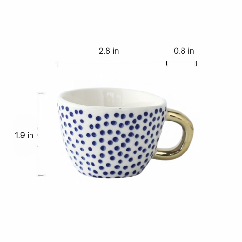 Nordic Style Espresso Cup - Close-up of Design 1