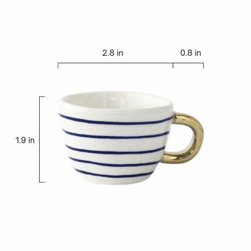 Nordic Style Espresso Cup - Close-up of Design 4