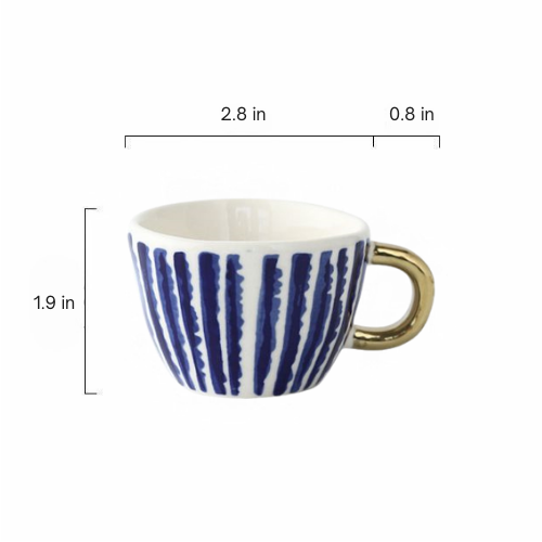 Nordic Style Espresso Cup - Close-up of Design 6
