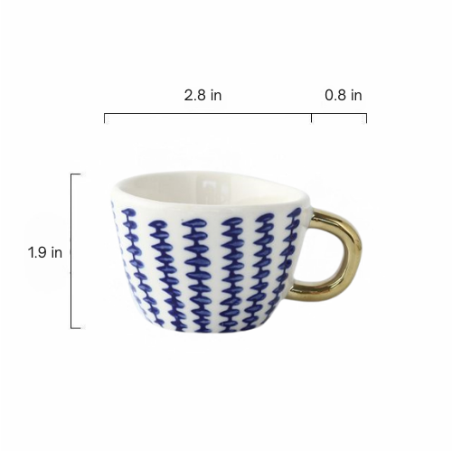 Nordic Style Espresso Cup - Close-up of Design 7