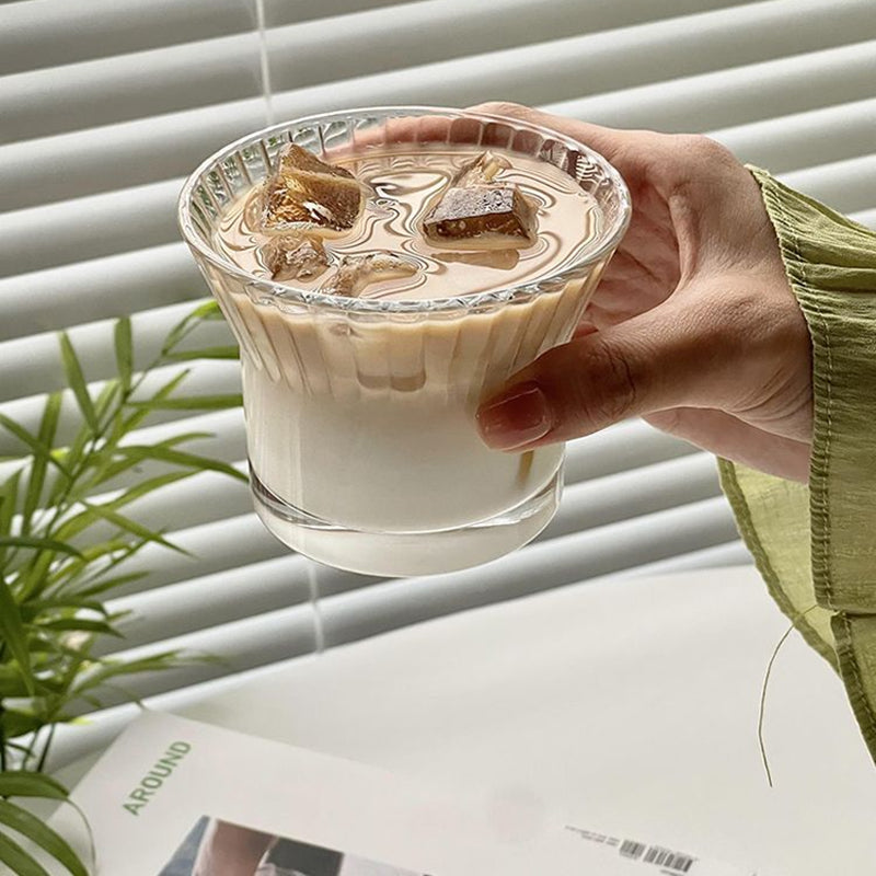 Sienna Fluted Glass — in use