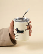 Dachshund Insulated Mug - scale