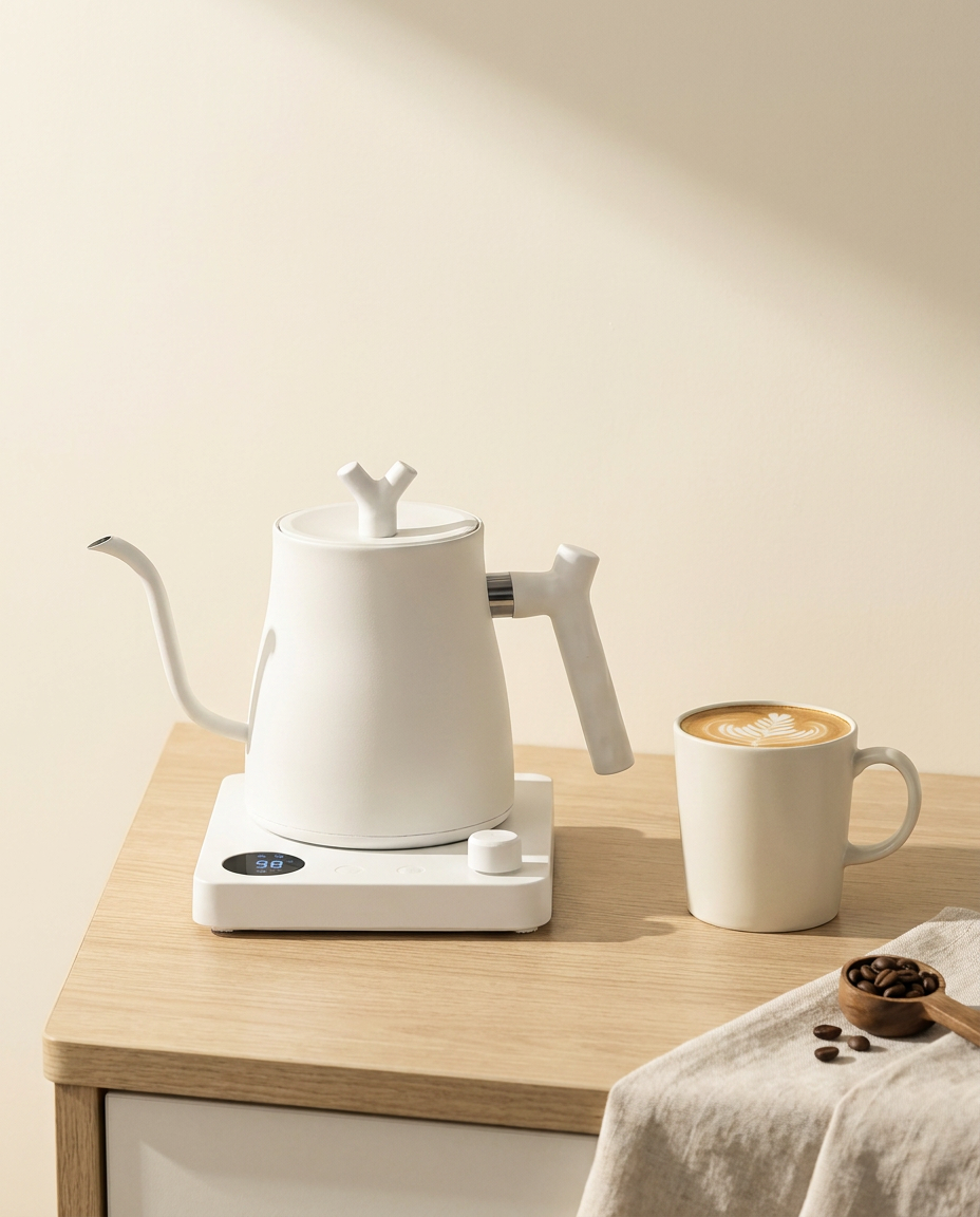 Editor's Gooseneck Kettle - scale