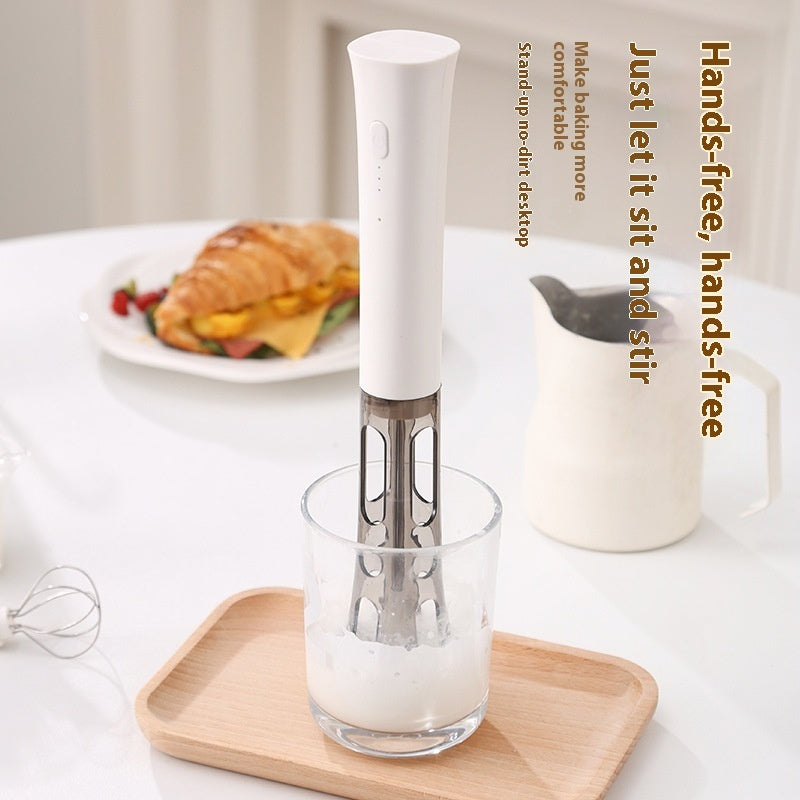 Editor's Wireless Frother — in use