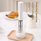 Editor's Wireless Frother — in use