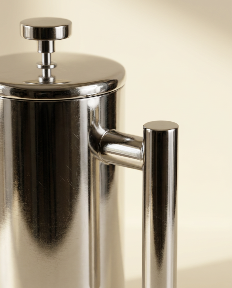 The Signature Stainless Steel French Press - mechanism_detail