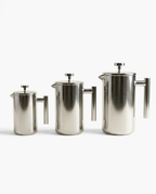 The Signature Stainless Steel French Press, three sizes