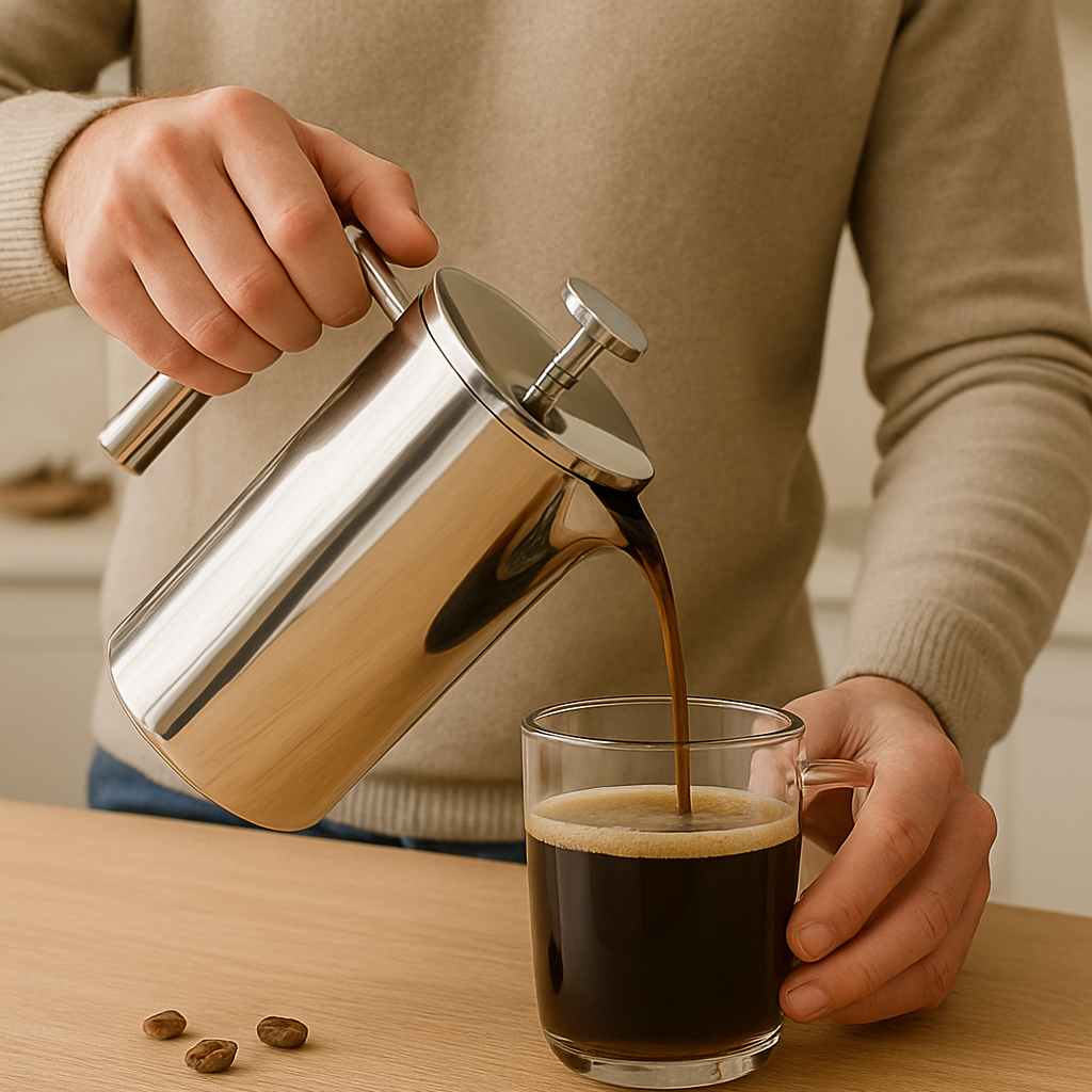 French press coffee maker inox premium 1L French Press & Co.